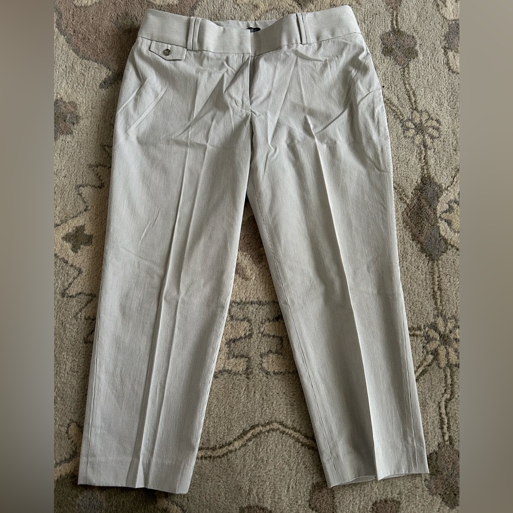 LOFT pinstripe cropped pants, Women’s 12
